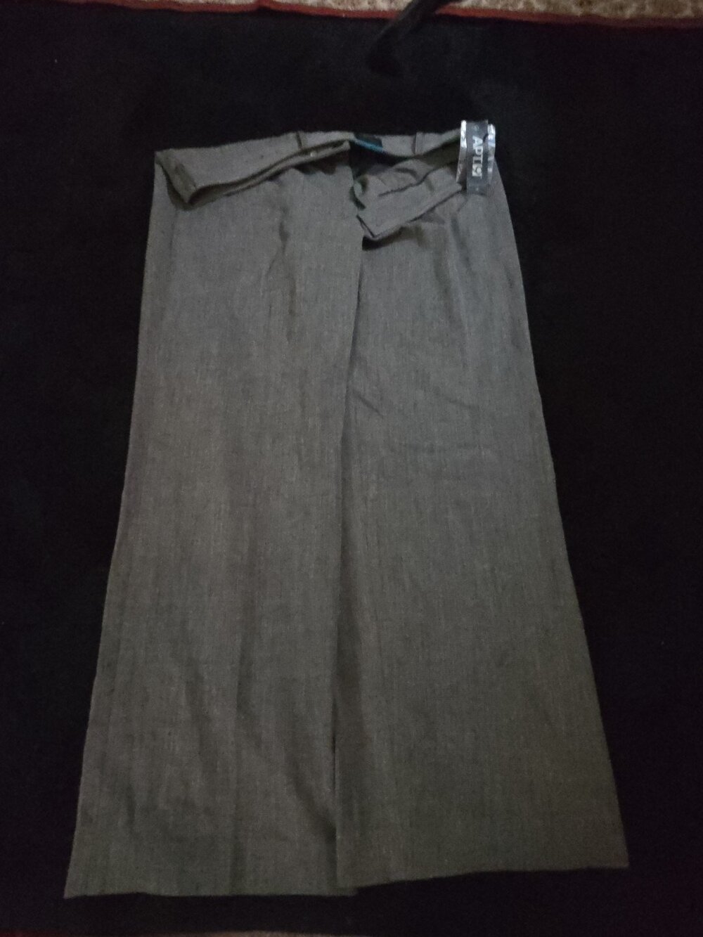 Apt 9 Women's Dress Pants 16 Short Trouser Taupe Micro Pattern Business Casual - Picture 11 of 16